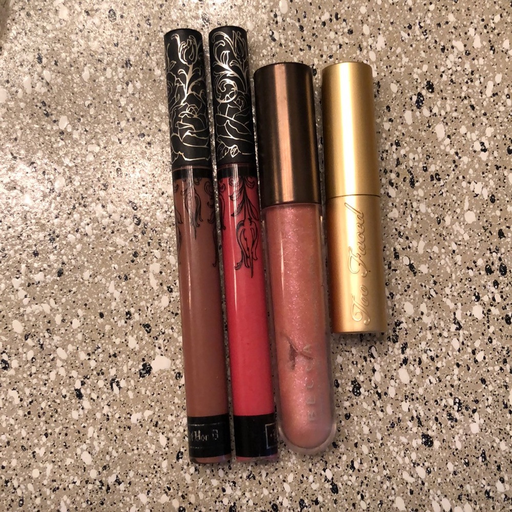 Lipstick bundle including Unicorn Tears by TooFace